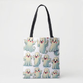 Spooky Cute Ghosts: Hauntingly Fun! Tote Bag (Voorkant)