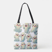 Spooky Cute Ghosts: Hauntingly Fun! Tote Bag (Achterkant)