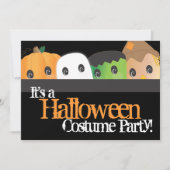 Spooky Cute Halloween Costume Party Kaart (Voorkant)