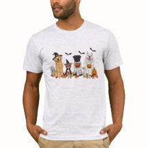 Spooky Cute Halloween Dogs T-Shirt - Witch, Mummy