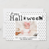 Spooky Cute Halloween Foto Aankondiging (Voorkant)
