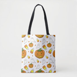 Spooky Cute Halloween Kids Travel Tote Bag