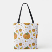Spooky Cute Halloween Kids Travel Tote Bag (Achterkant)