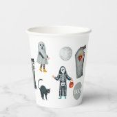 Spooky Cute Halloween | Kids Trick or Treat Party Papieren Bekers (Achterkant)