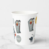 Spooky Cute Halloween | Kids Trick or Treat Party Papieren Bekers (Rechts)