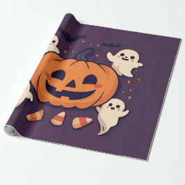 Spooky Cute Halloween Party Cadeaupapier