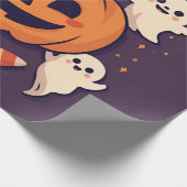 Spooky Cute Halloween Party Cadeaupapier (Hoek)
