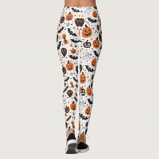 Spooky Cute Halloween Pattern  Leggings (Achterkant)