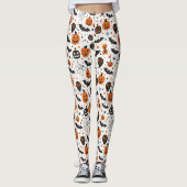Spooky Cute Halloween Pattern  Leggings (Voorkant)