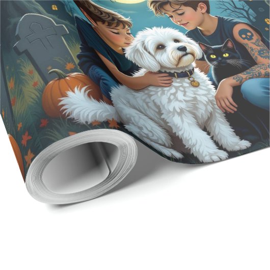 Spooky & Cute Halloween Wrapping Paper Cadeaupapier (Rol Hoek)