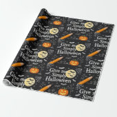 Spooky & Cute Halloween Wrapping Paper Cadeaupapier (Uitgerold)