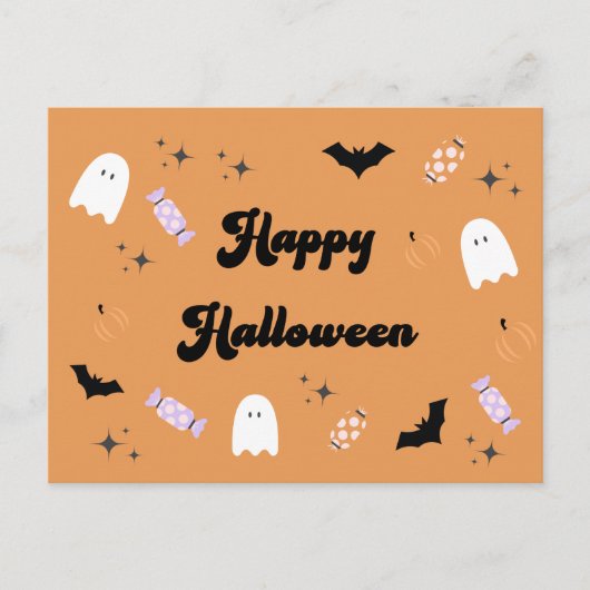 Spooky Cute Happy Halloween Briefkaart (Voorkant)