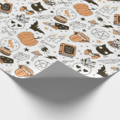 Spooky Cute Happy Halloween  Cadeaupapier (Hoek)
