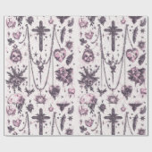 Spooky Cute Happy Halloween  Cadeaupapier (Vlak)