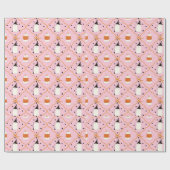 Spooky Cute Happy Halloween  Cadeaupapier (Vlak)