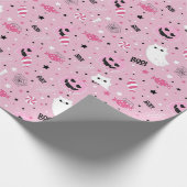 Spooky Cute Happy Halloween  Cadeaupapier (Hoek)