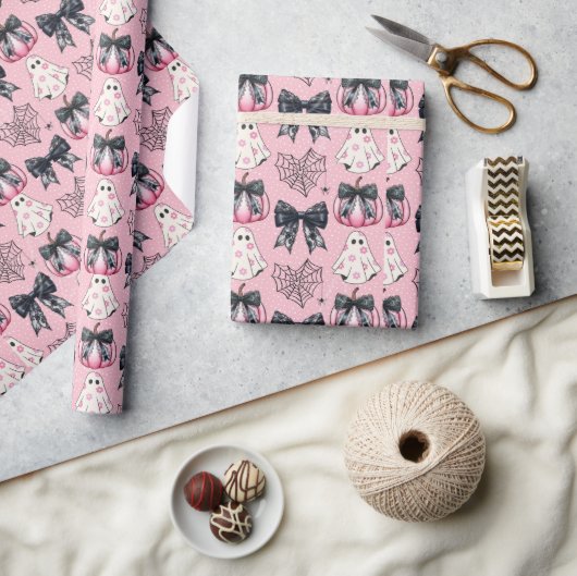 Spooky Cute Happy Halloween  Cadeaupapier (Crafts)