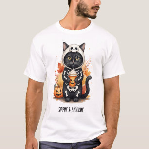 Spooky Cute Kat Halloween T-shirt