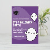 Spooky Cute Kawaii Halloween Ghost Party (Staand voorkant)