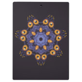 Spooky Cute Mandala Monster Art Halloween Creature Klembord (Achterkant)