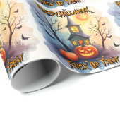 Spooky Cute Modern Halloween Collection Cadeaupapier (Rol Hoek)