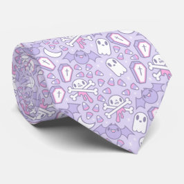 Spooky Cute - pastel Halloween Pattern Stropdas