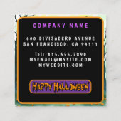 Spooky Cute Popular Halloween Collection Vierkante Visitekaartje (Achterkant)