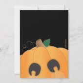 Spooky Cute Pumpkin Carving Halloween Party Kaart (Achterkant)