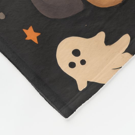 Spooky Cute Teddy Halloween Blanket Fleece Deken (Hoek)
