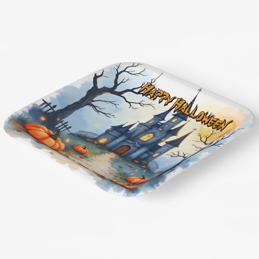 Spooky Cute Trendy Halloween Collection Papieren Bordje (Gebogen)