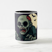 Spooky Cute Zombie Halloween Mug - Fun & Creepy D Mok (Midden)