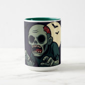 Spooky Cute Zombie Halloween Mug - Fun & Creepy D Mok (Midden)