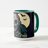 Spooky Cute Zombie Halloween Mug - Fun & Creepy D Mok (Voorkant rechts)