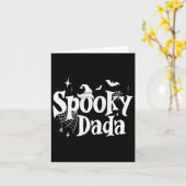 Spooky Dada Witch Funny Halloween Kostuum Dad Gran Kaart (Gele Bloem)