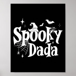 Spooky Dada Witch Funny Halloween Kostuum Dad Gran Poster