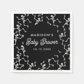 Spooky Dancing Skeletons Baby shower Servet (Voorkant)