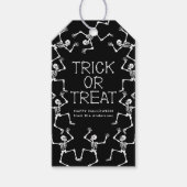 Spooky Dancing Skeletons Trick or treat Halloween Cadeaulabel (Voorkant)