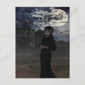 Spooky Dark Fairy in Moonlight Briefkaart (Voorkant)