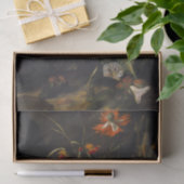 Spooky Dark Flowers Scene Tissuepapier