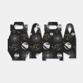 Spooky Dark Halloween Pattern Bedankdoosjes (Uitgevouwen)
