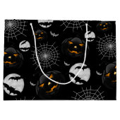 Spooky Dark Halloween Pattern Large Cadeautasje (Achterkant)