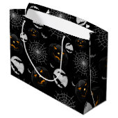 Spooky Dark Halloween Pattern Large Cadeautasje (Achterkant Gekanteld)