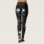 Spooky Dark Halloween Pattern Leggings (Achterkant)