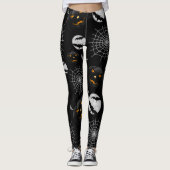 Spooky Dark Halloween Pattern Leggings (Voorkant)