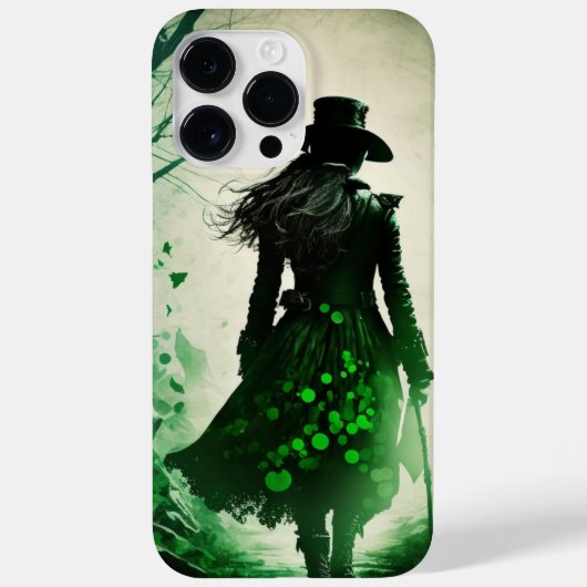 SPOOKY DARK IRISH FANTASY GIRL IN BOS Case-Mate iPhone CASE (Achterkant)