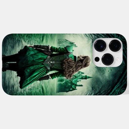 SPOOKY DARK IRISH FANTASY GIRL IN BOS Case-Mate iPhone CASE (Achterkant (horizontaal))