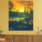 Spooky Dark Swamp Wall Art Canvas Afdruk (Insitu (Woonkamer))