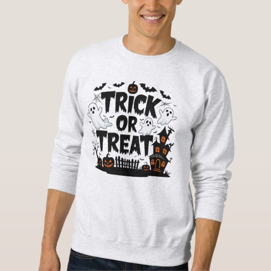 Spooky decor en leuke Halloween traktaties! Trui (Voorkant)