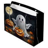 Spooky Delight: spookachtig Halloween-plezier Groot Cadeauzakje (Achterkant Gekanteld)