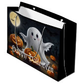 Spooky Delight: spookachtig Halloween-plezier Groot Cadeauzakje (Voorkant Gekanteld)